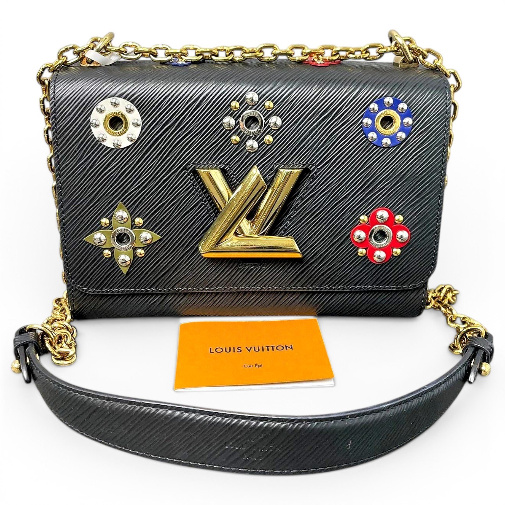 Twist leather handbag