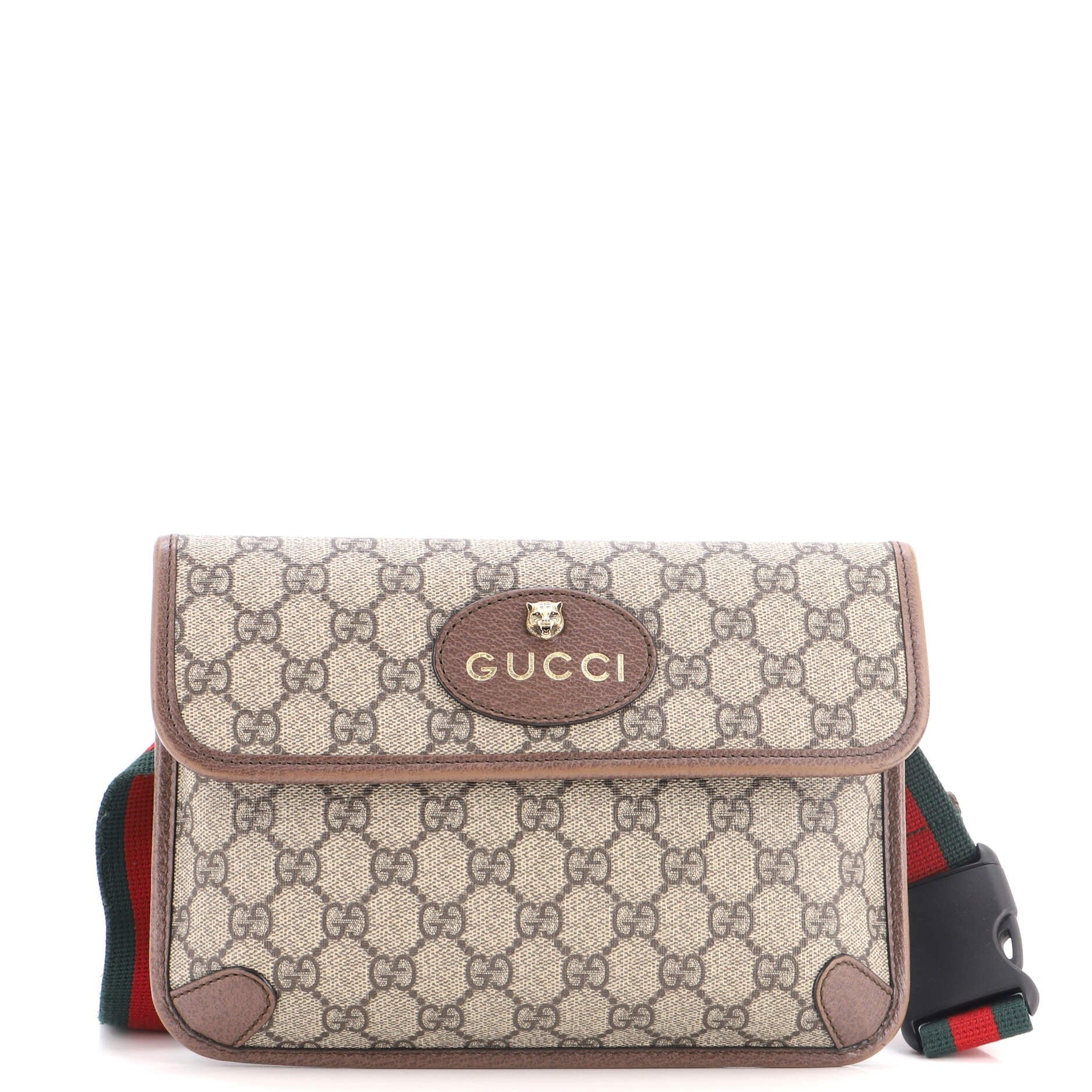 Neo Vintage Flap Belt Bag GG Coated Canvas
