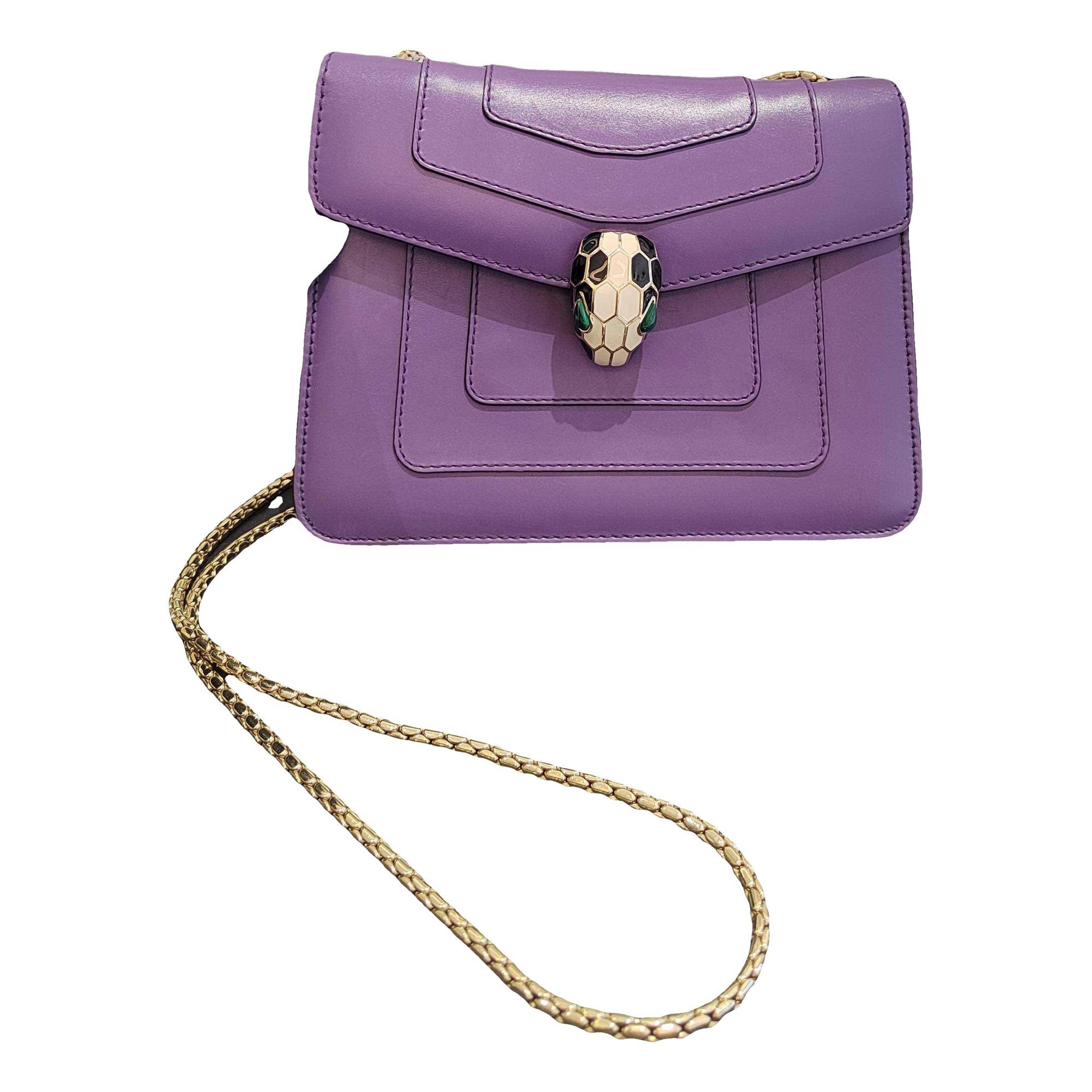 Serpenti leather handbag