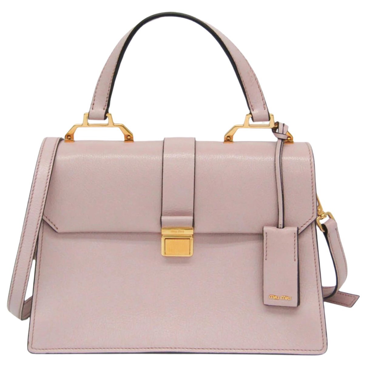 Madras leather handbag