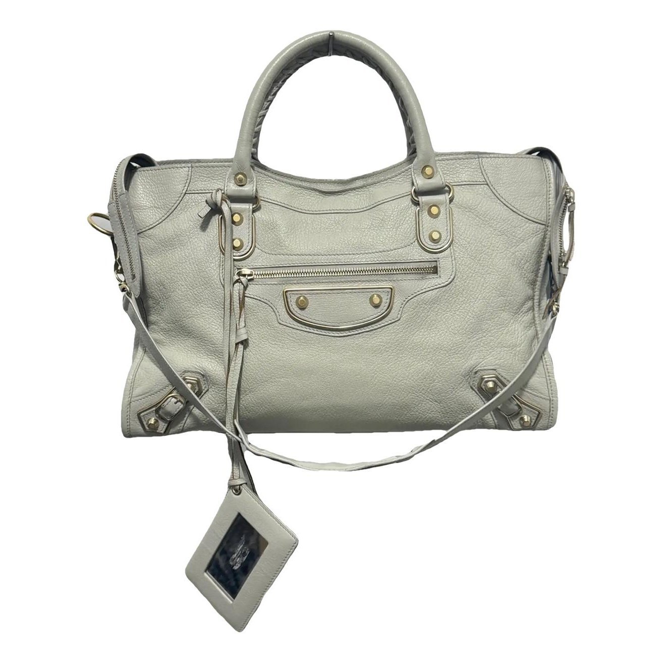 Classic Metalic leather handbag