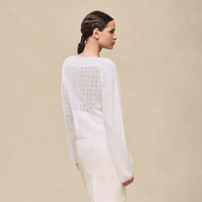 Blanc Cassé "Chaine d'Ancre" Long-sleeve Sweater