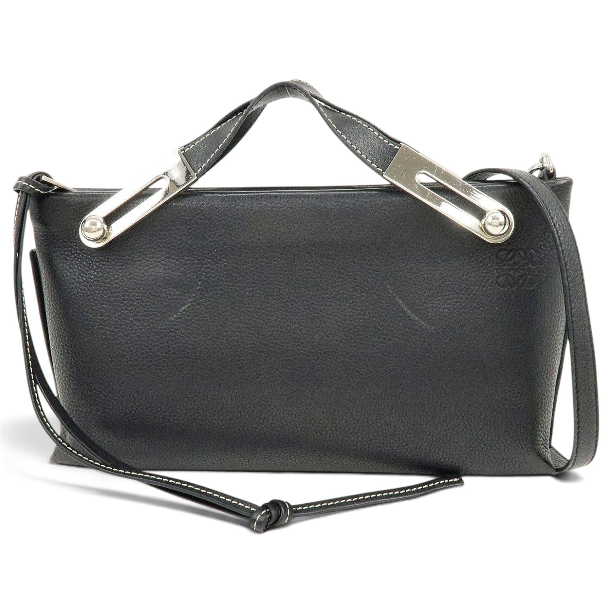 Anagram leather handbag