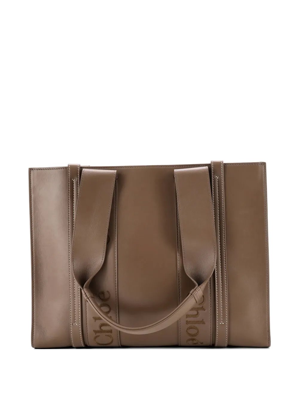 Chloe Woody Leather Medium tote bag