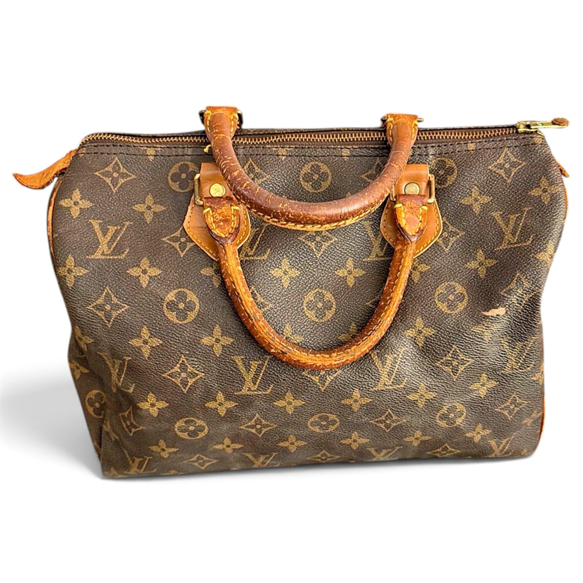 Speedy leather bowling bag