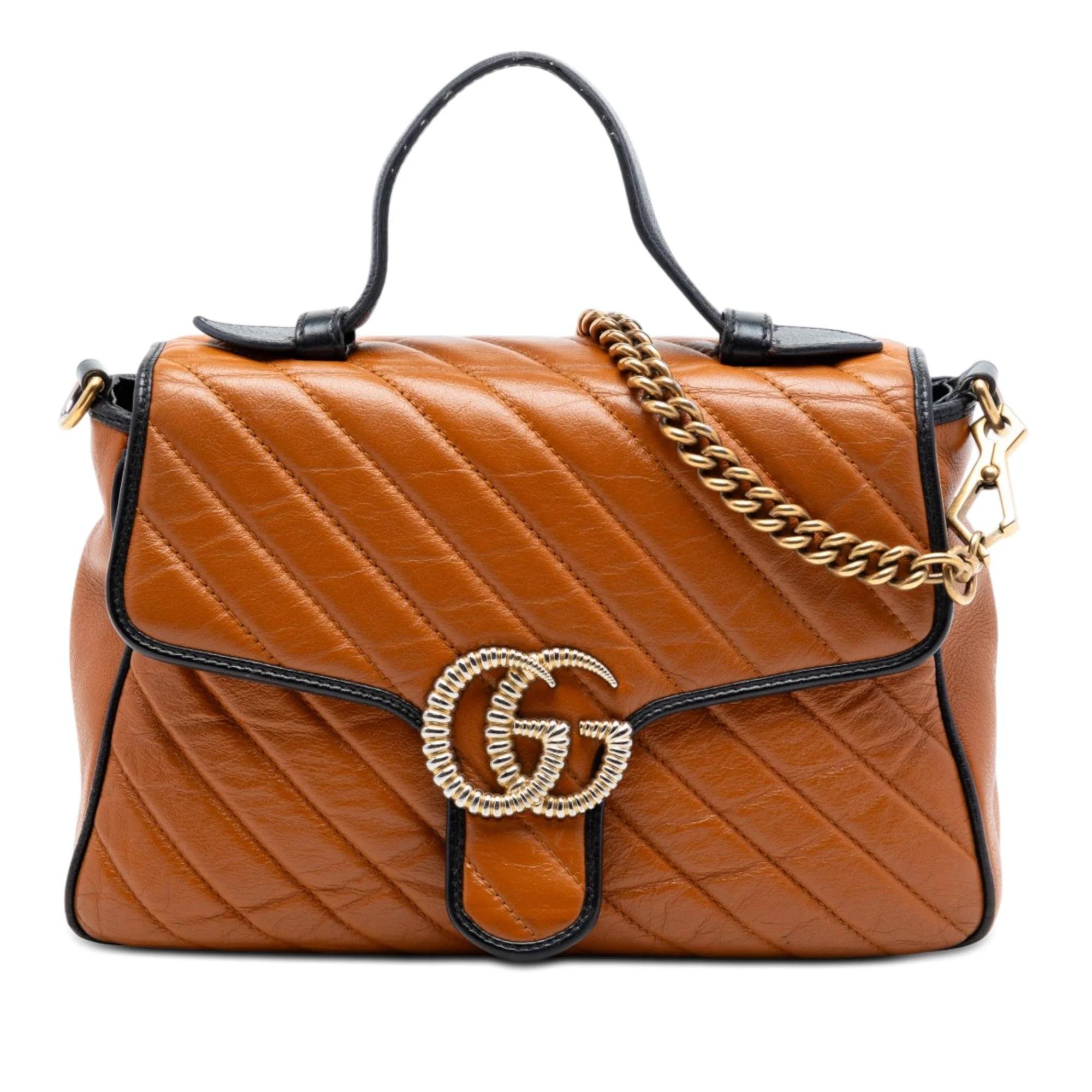 GG Marmont pony-style calfskin handbag