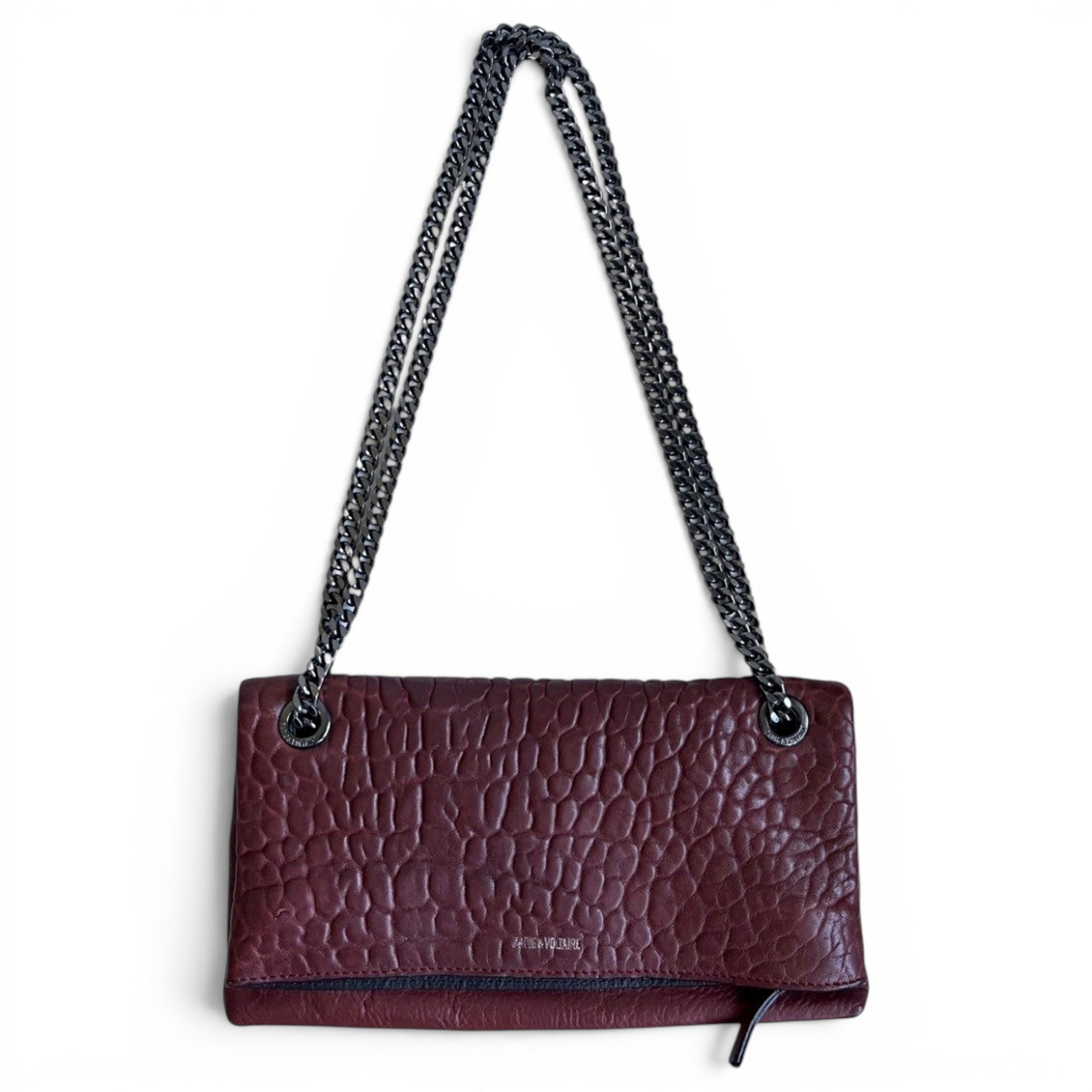 Rock leather crossbody bag