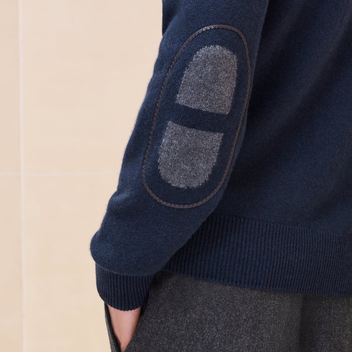 Marine Cashmere "Maillon Chaine d'Ancre" Full-zip Jacket