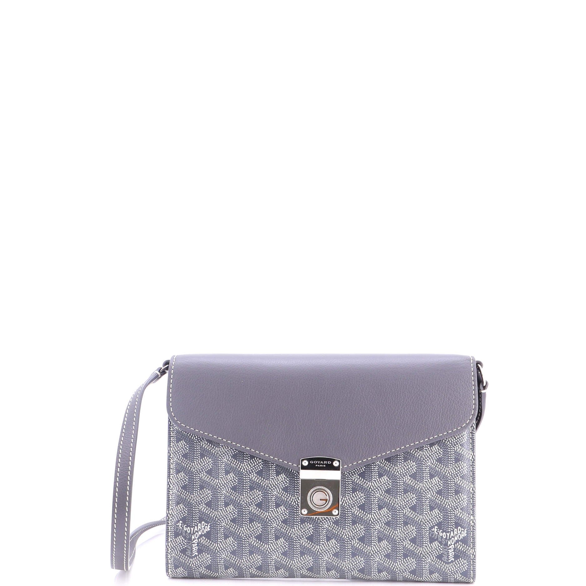 Chypre Wallet on Strap Coated Canvas with Leather