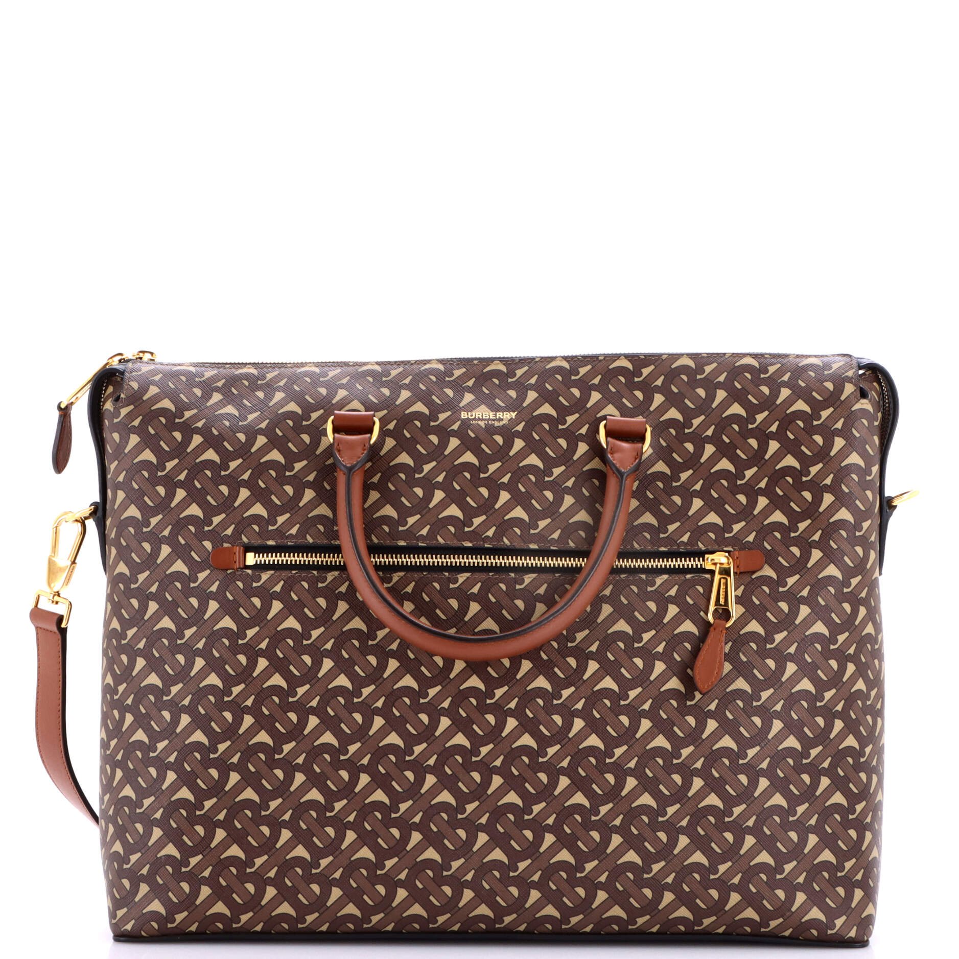Manchester Zip Briefcase Monogram E-Canvas