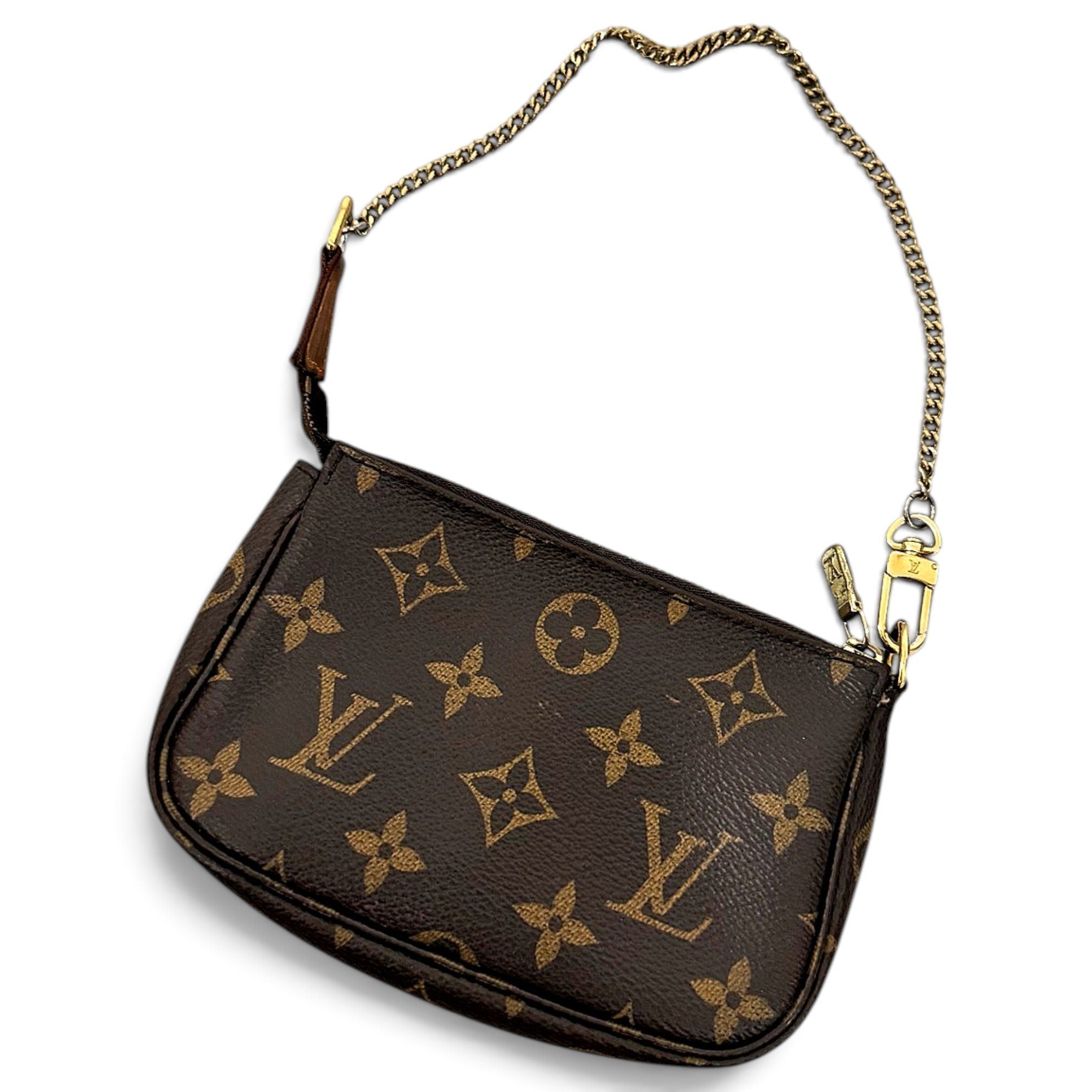 Trio pouch leather clutch bag