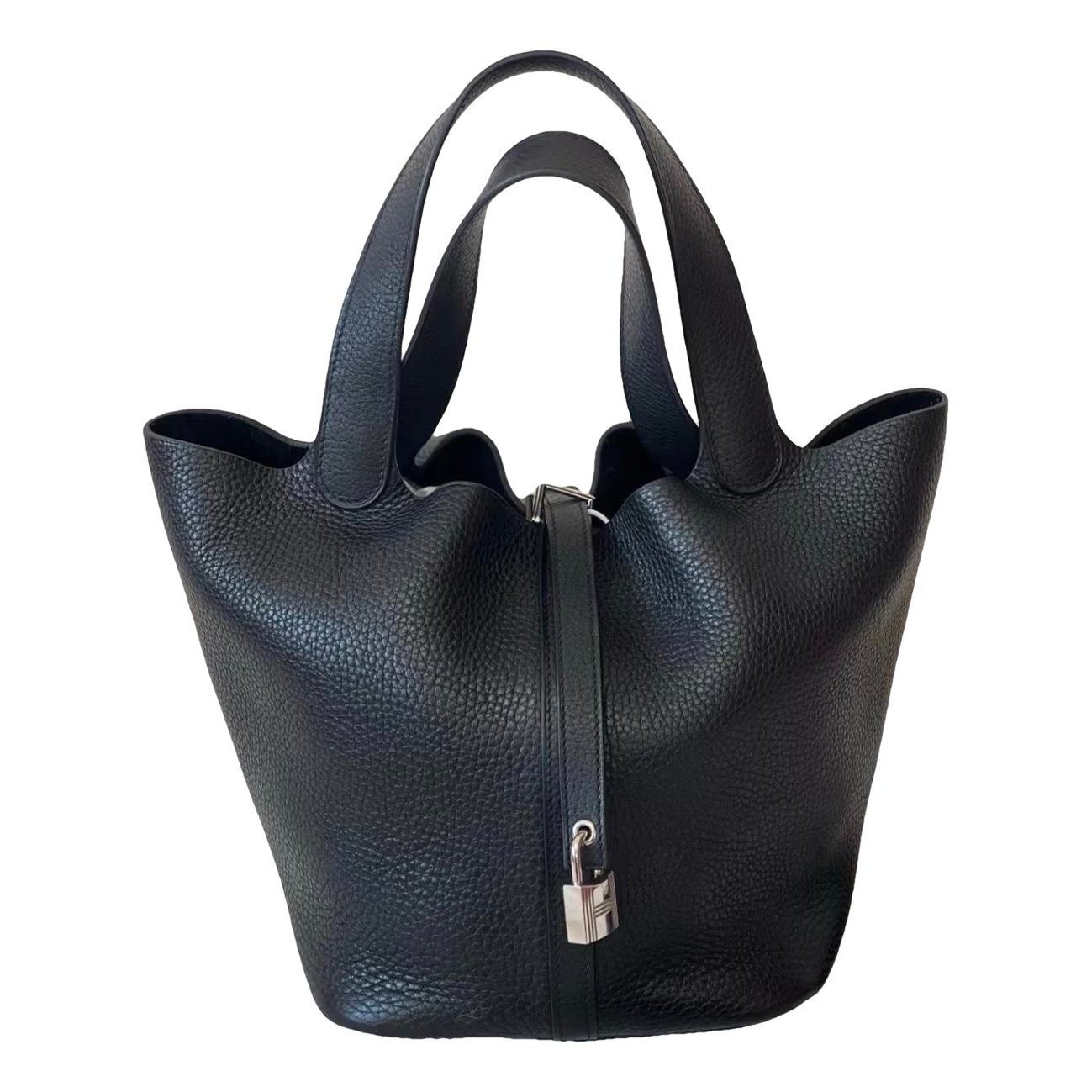 Picotin leather tote