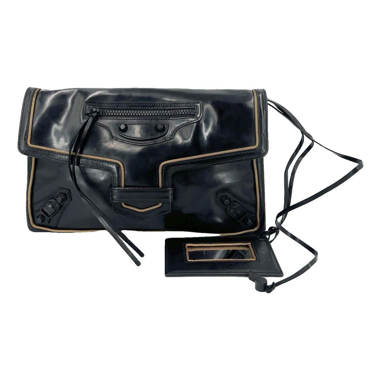 City leather handbag