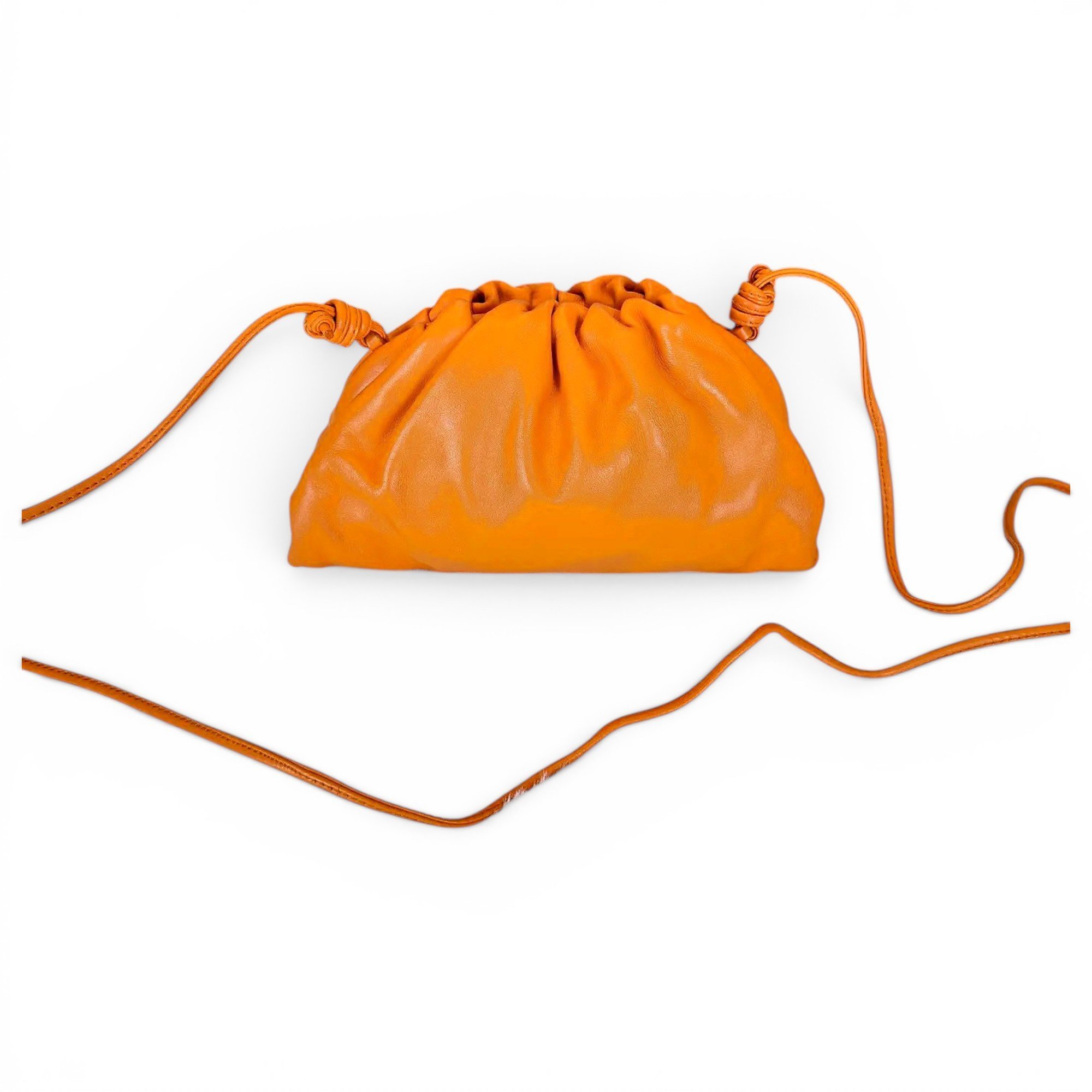Pouch leather crossbody bag