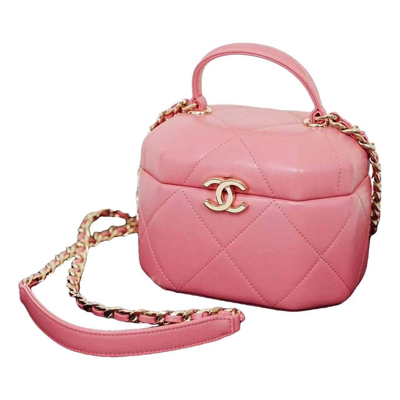 Trendy CC Vanity leather handbag