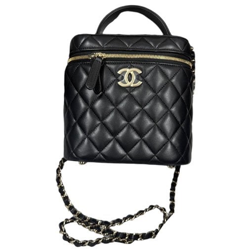 Trendy CC Vanity leather handbag