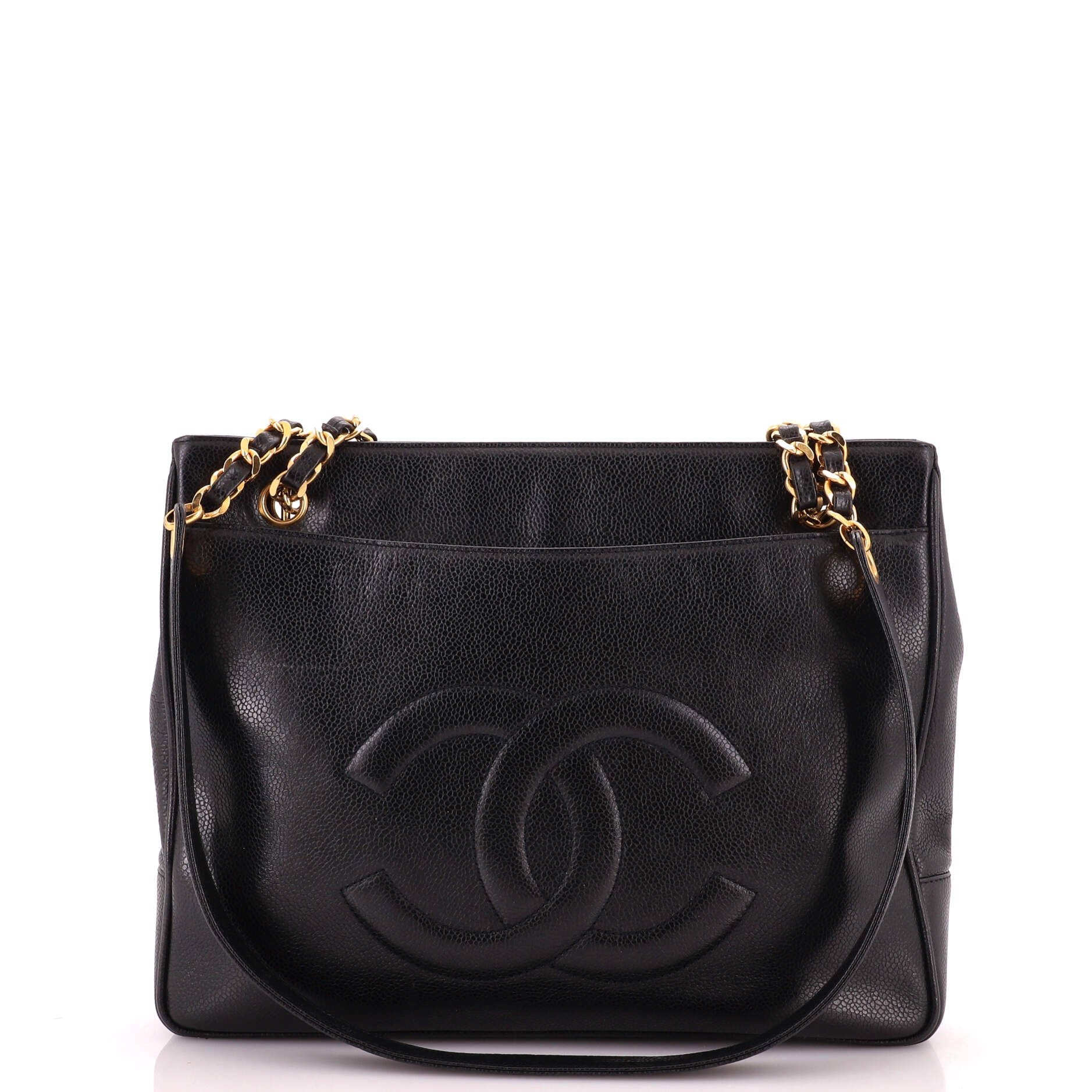 Vintage Timeless Chain Shoulder Bag Caviar Medium