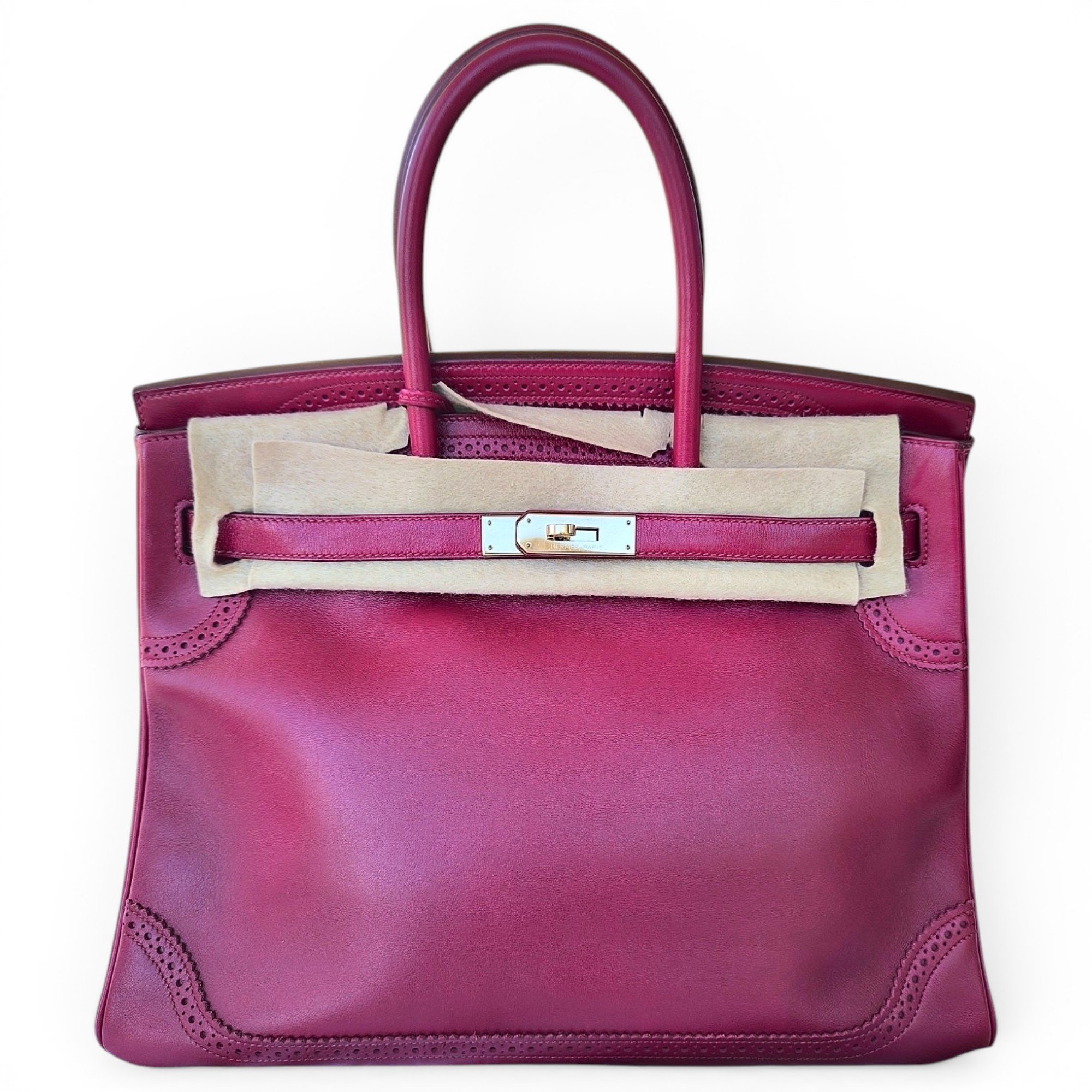 Birkin 35 leather handbag