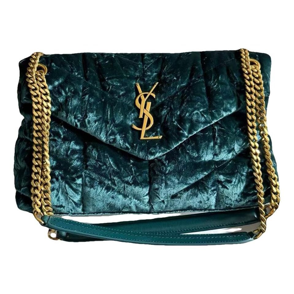 Loulou Puffer velvet handbag