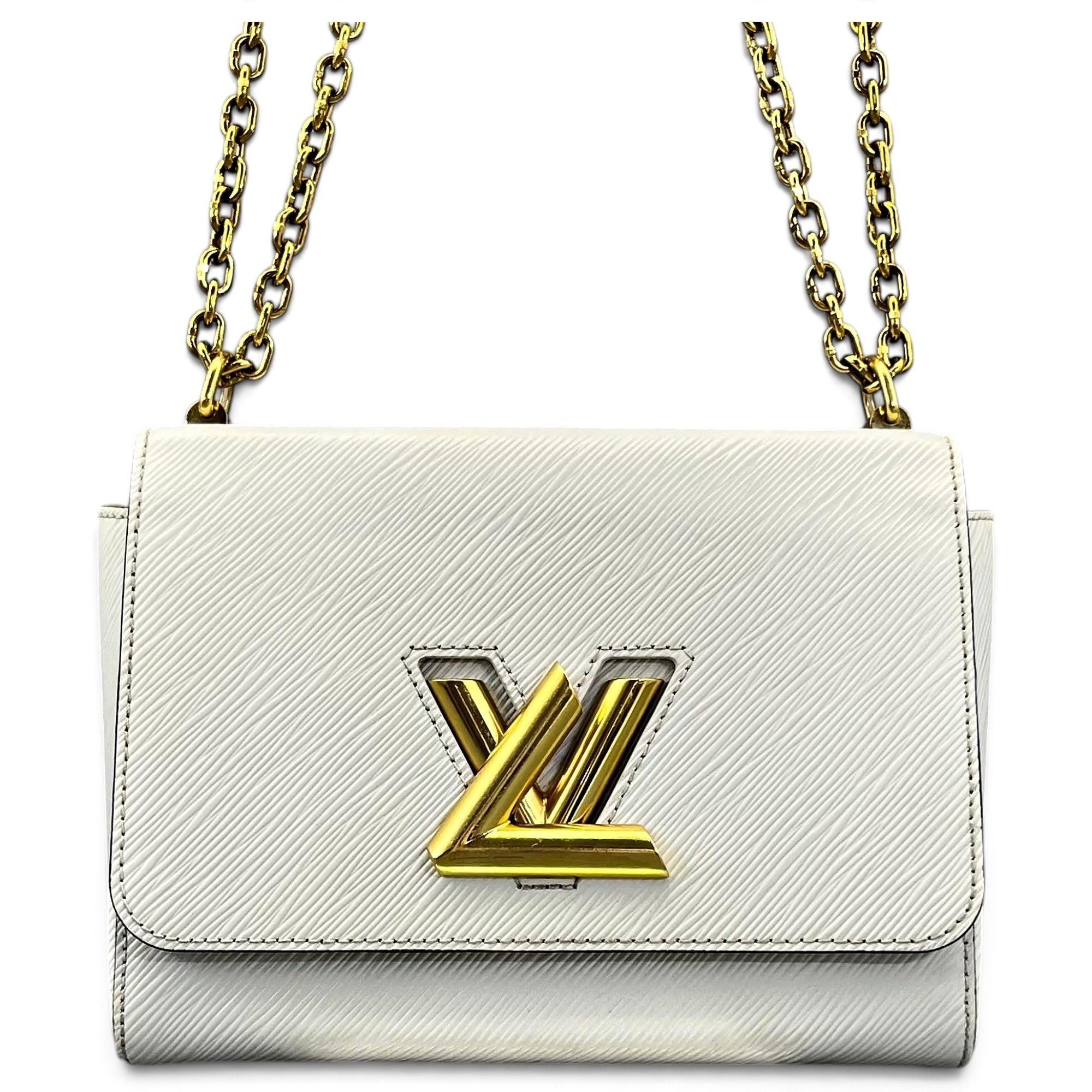 Twist leather handbag