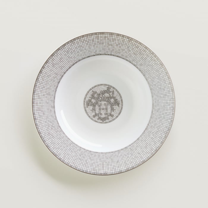 썽 꼴로리 Mosaique Au 24 Platinum 수프 플레이트