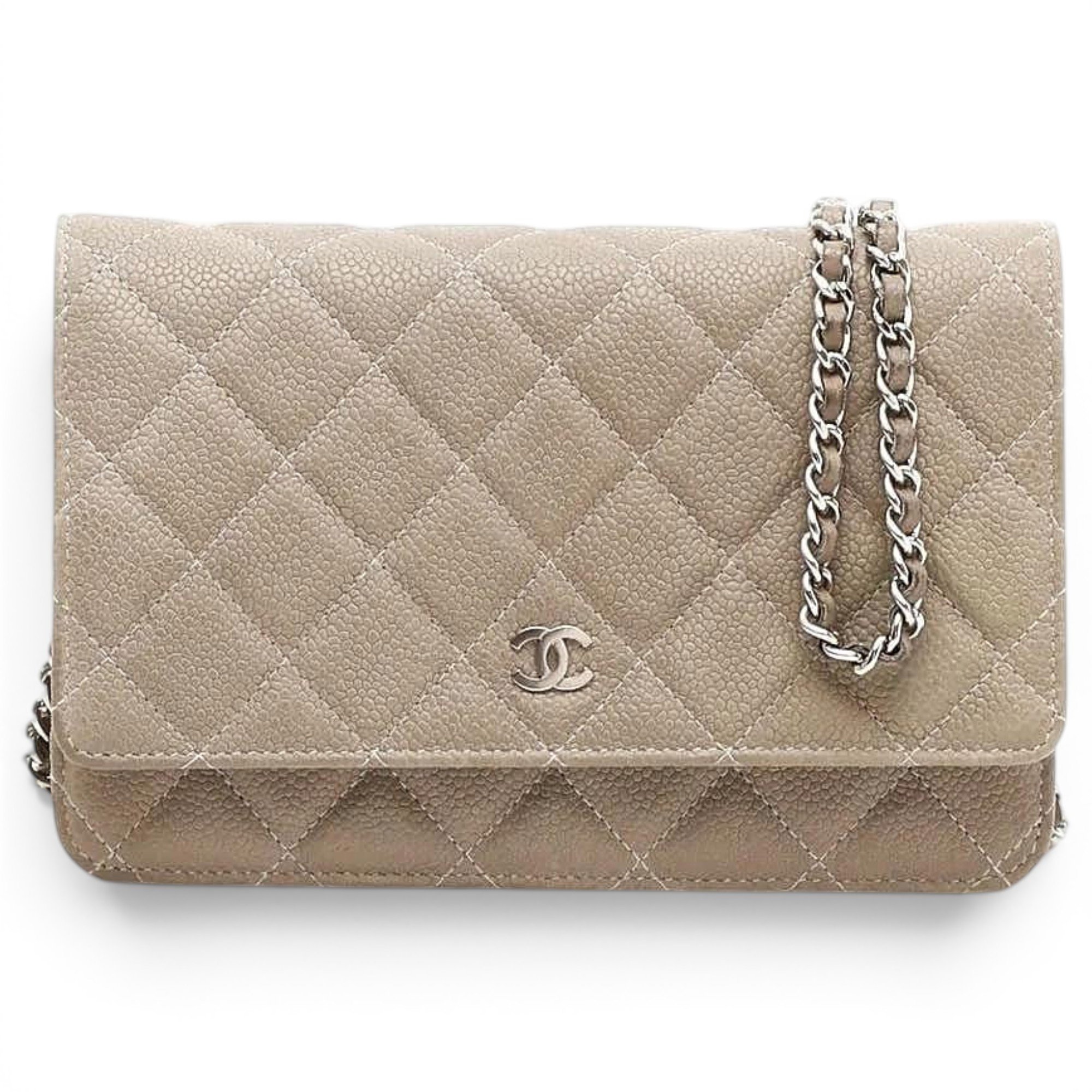Wallet On Chain leather crossbody bag
