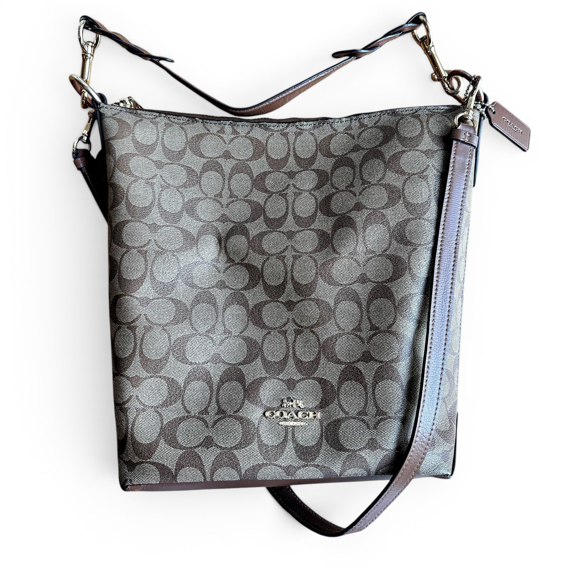 Abby duffle leather handbag