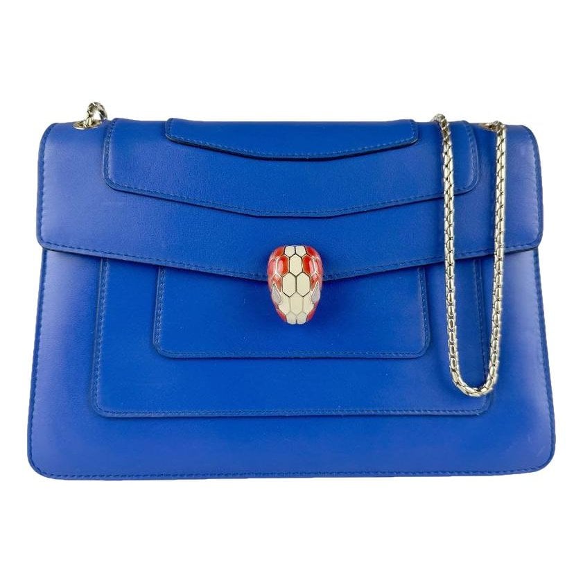 Serpenti leather handbag