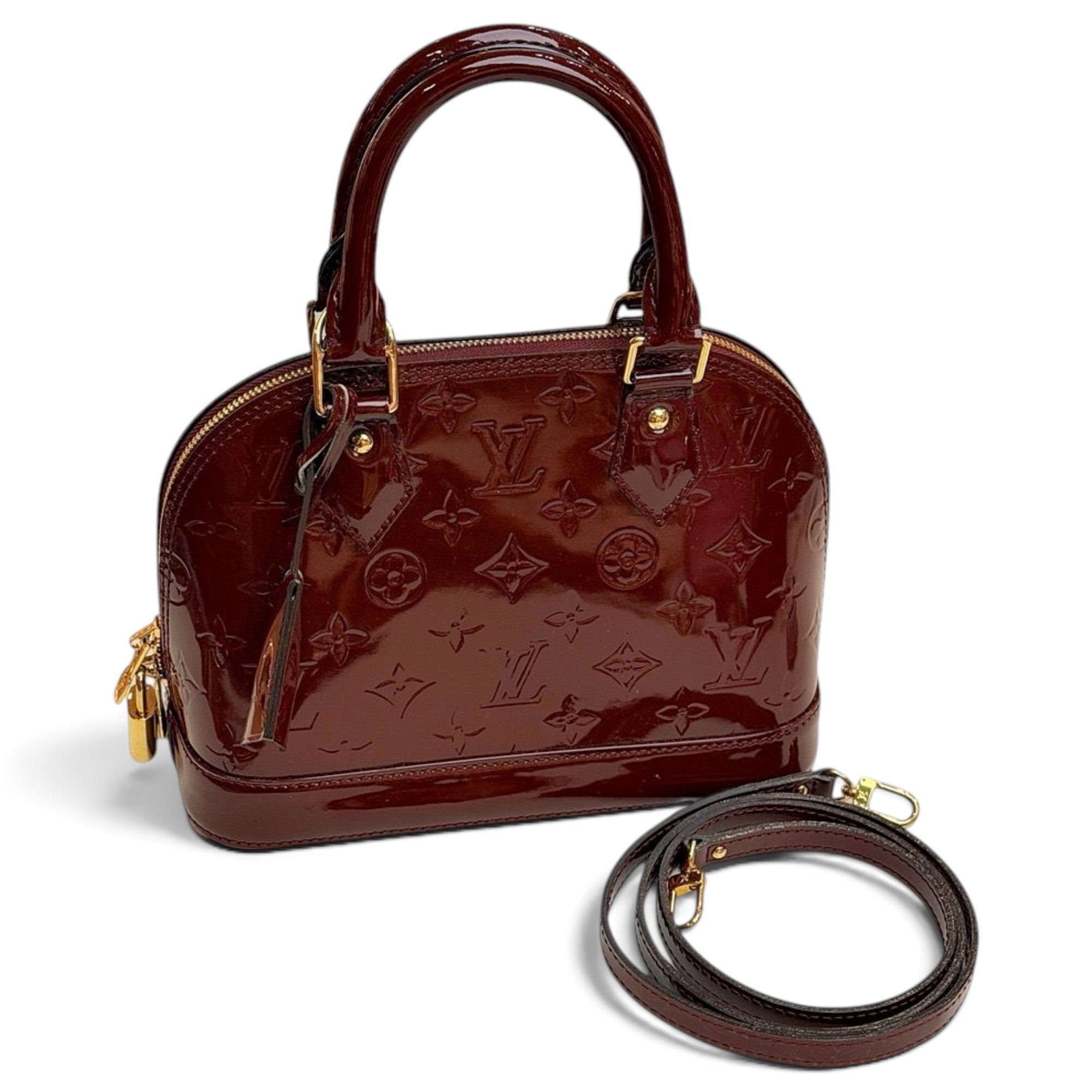 Alma BB patent leather handbag