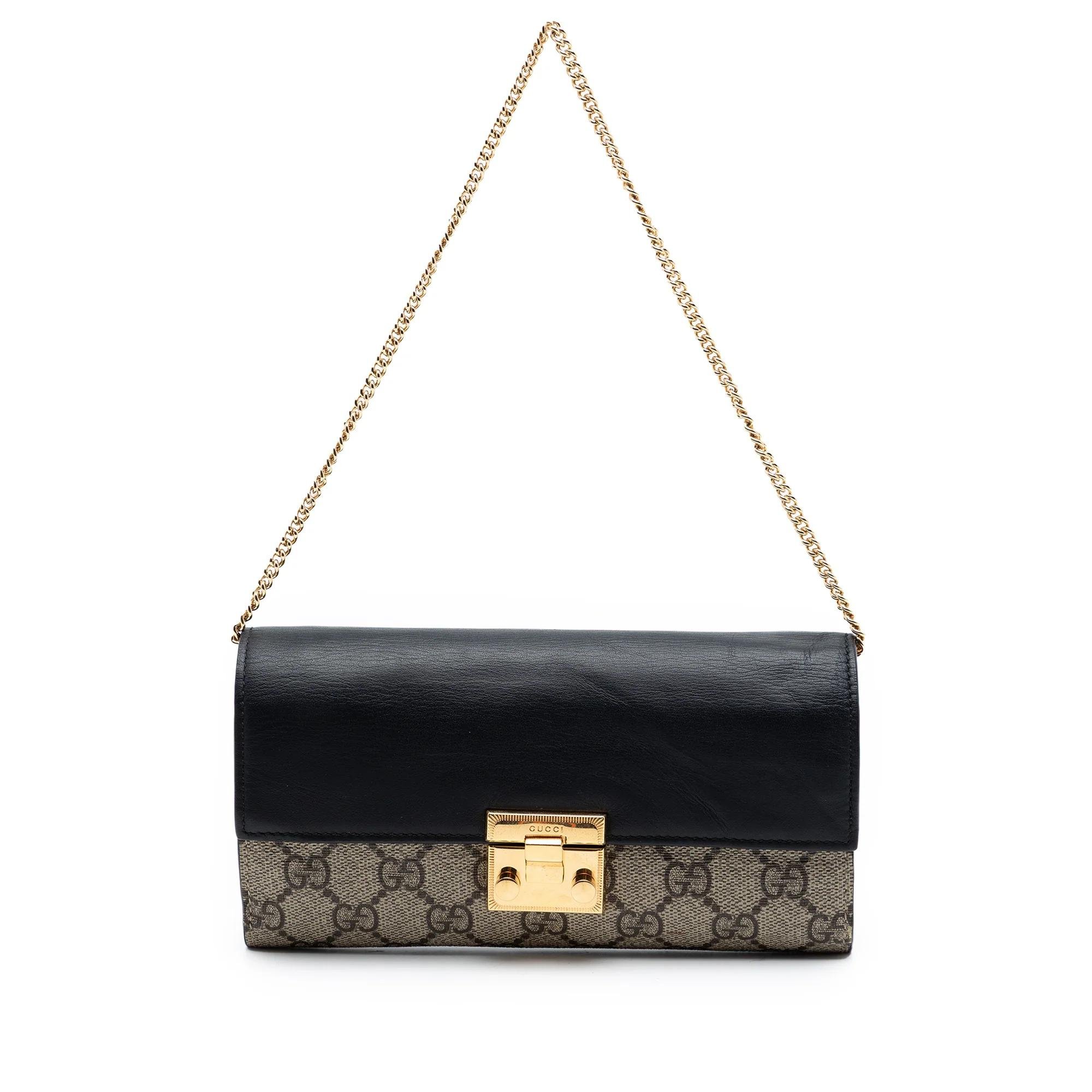 Padlock leather handbag