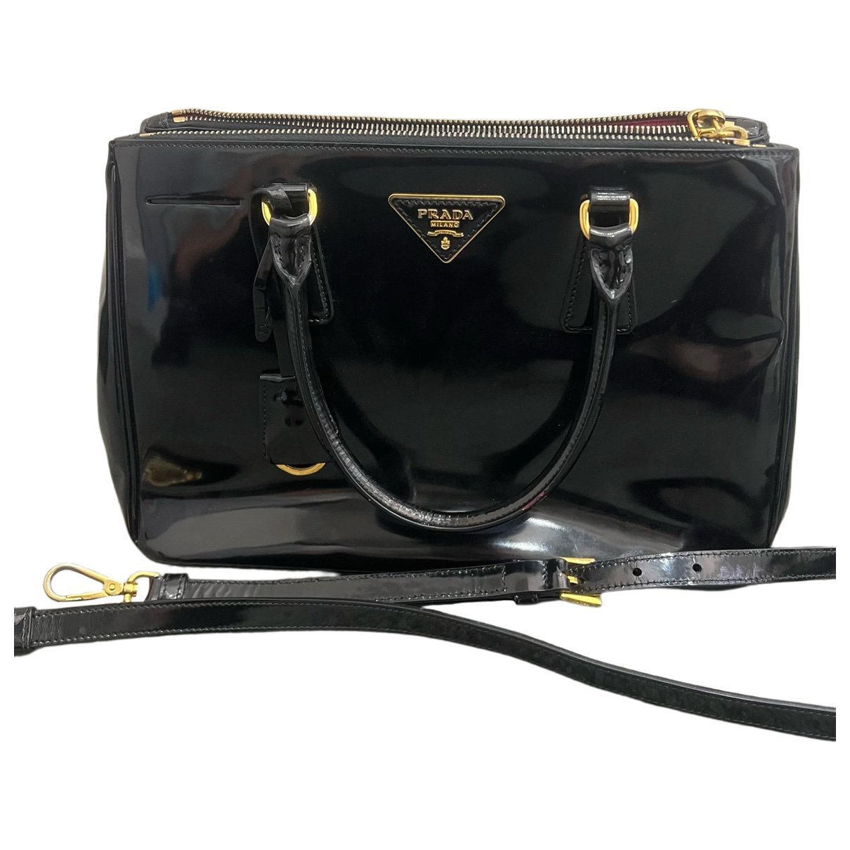 Galleria patent leather handbag