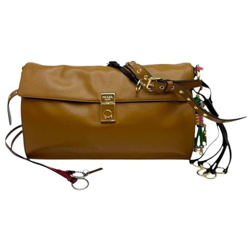 Leather clutch bag