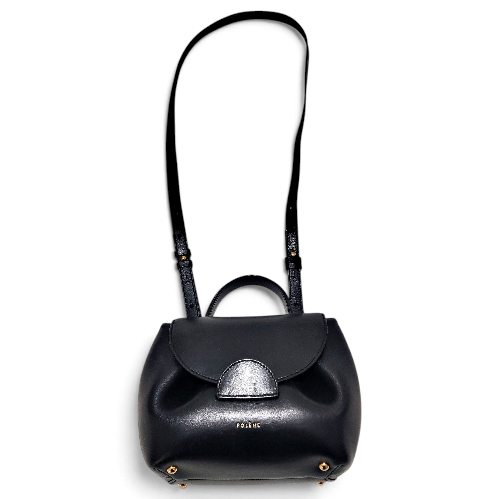 Polene Numéro un nano leather crossbody bag