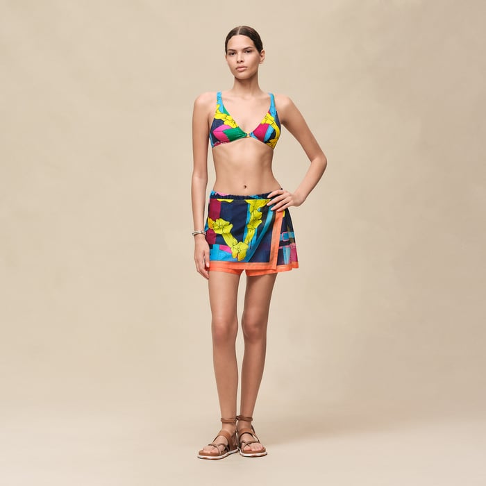 Jaune Soleil "Grand Manege" Beach Shorts Skirt