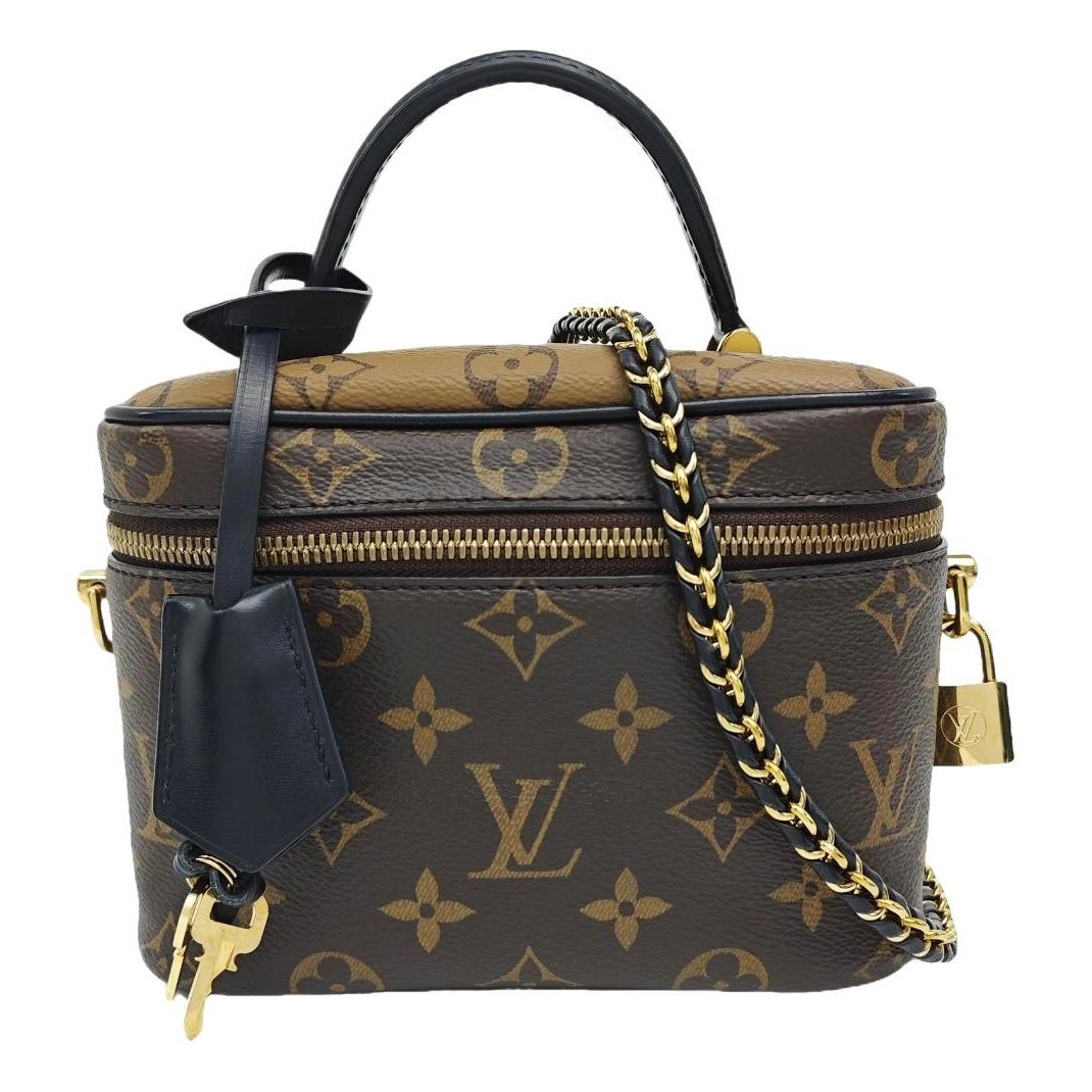 Vanity leather handbag