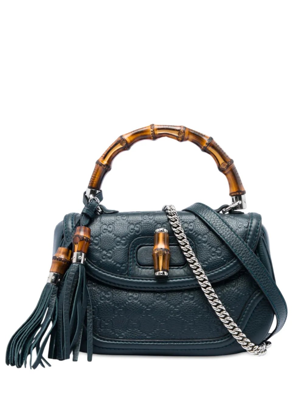 2016-2026 Medium Guccissima New Bamboo Top Handle Bag satchel