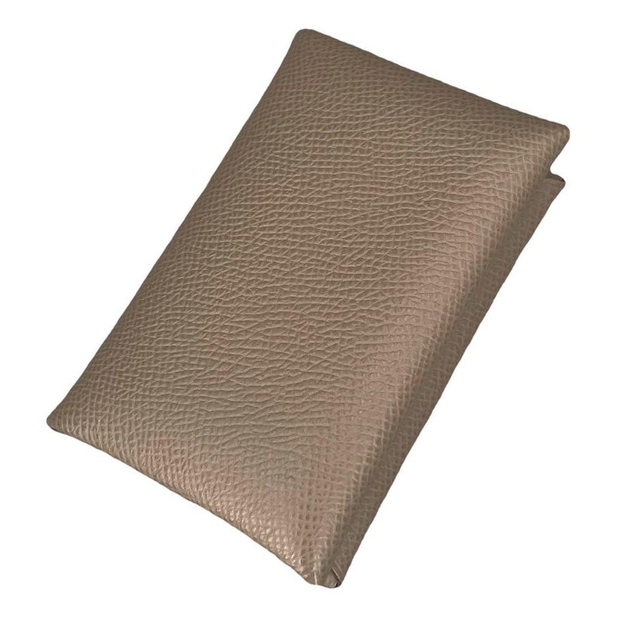 Leather clutch bag