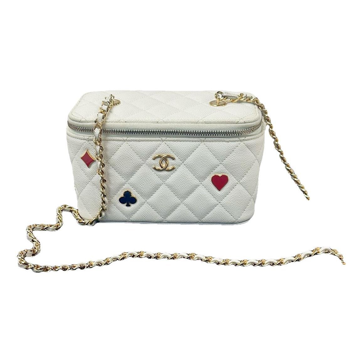 Vanity leather handbag