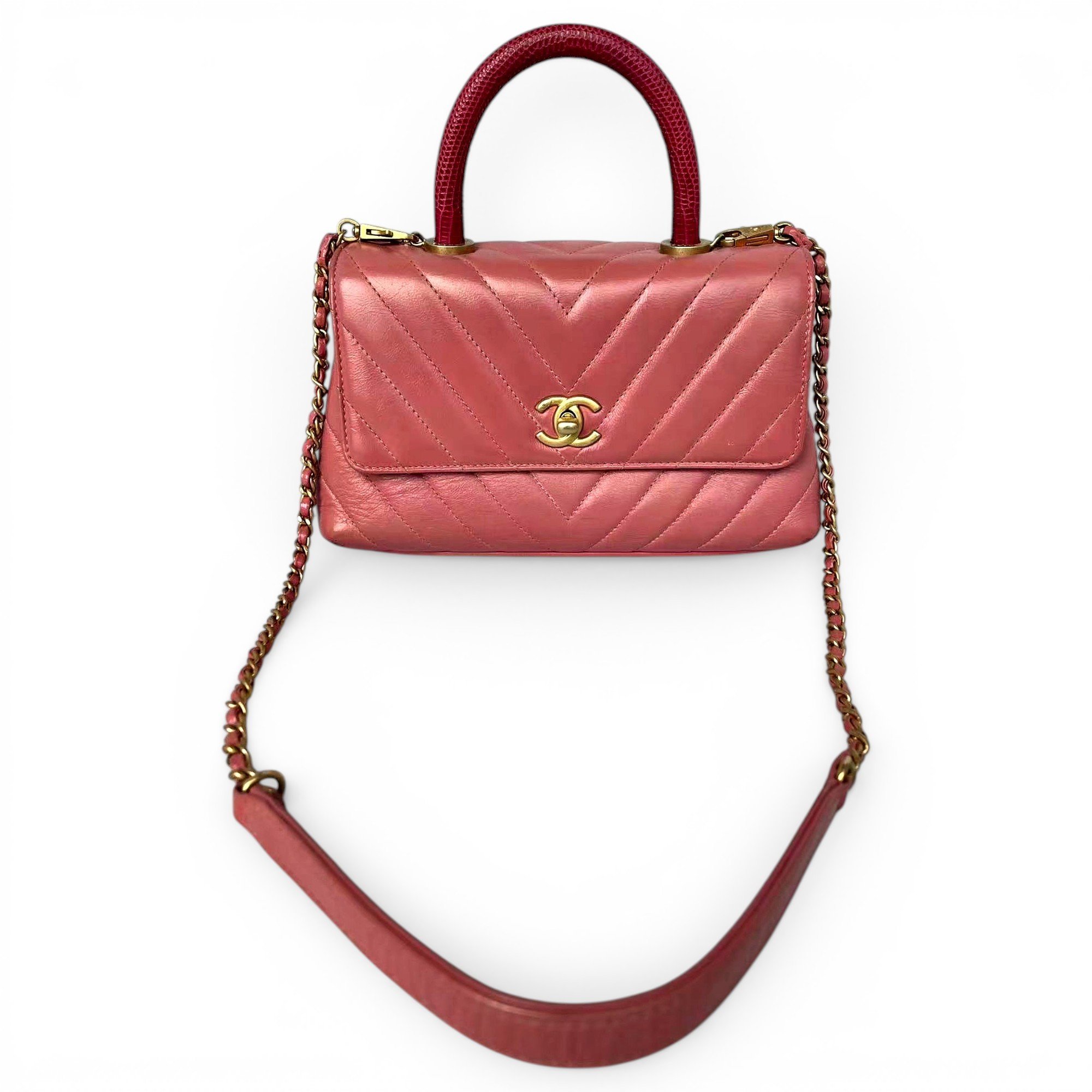 Coco Handle leather handbag