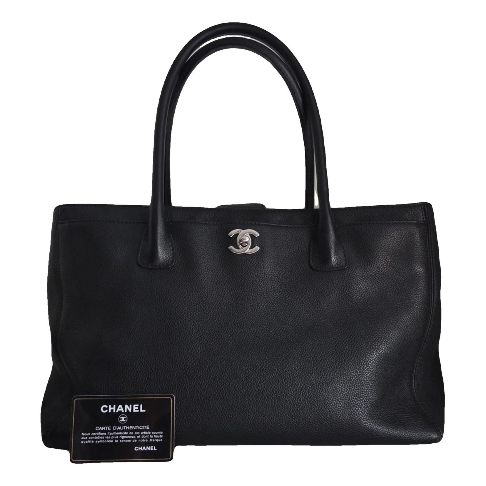 Executive leather tote