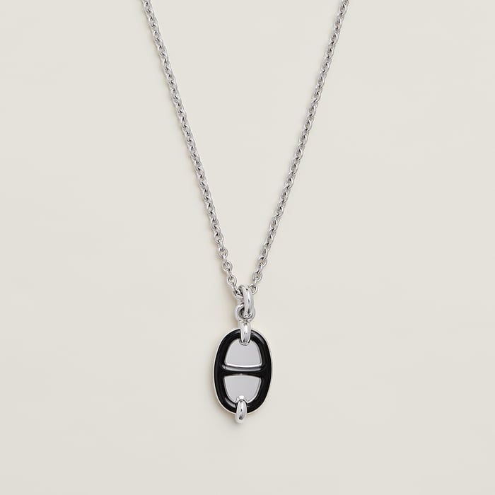 Noir Mini Maillon Pendant, Small Model