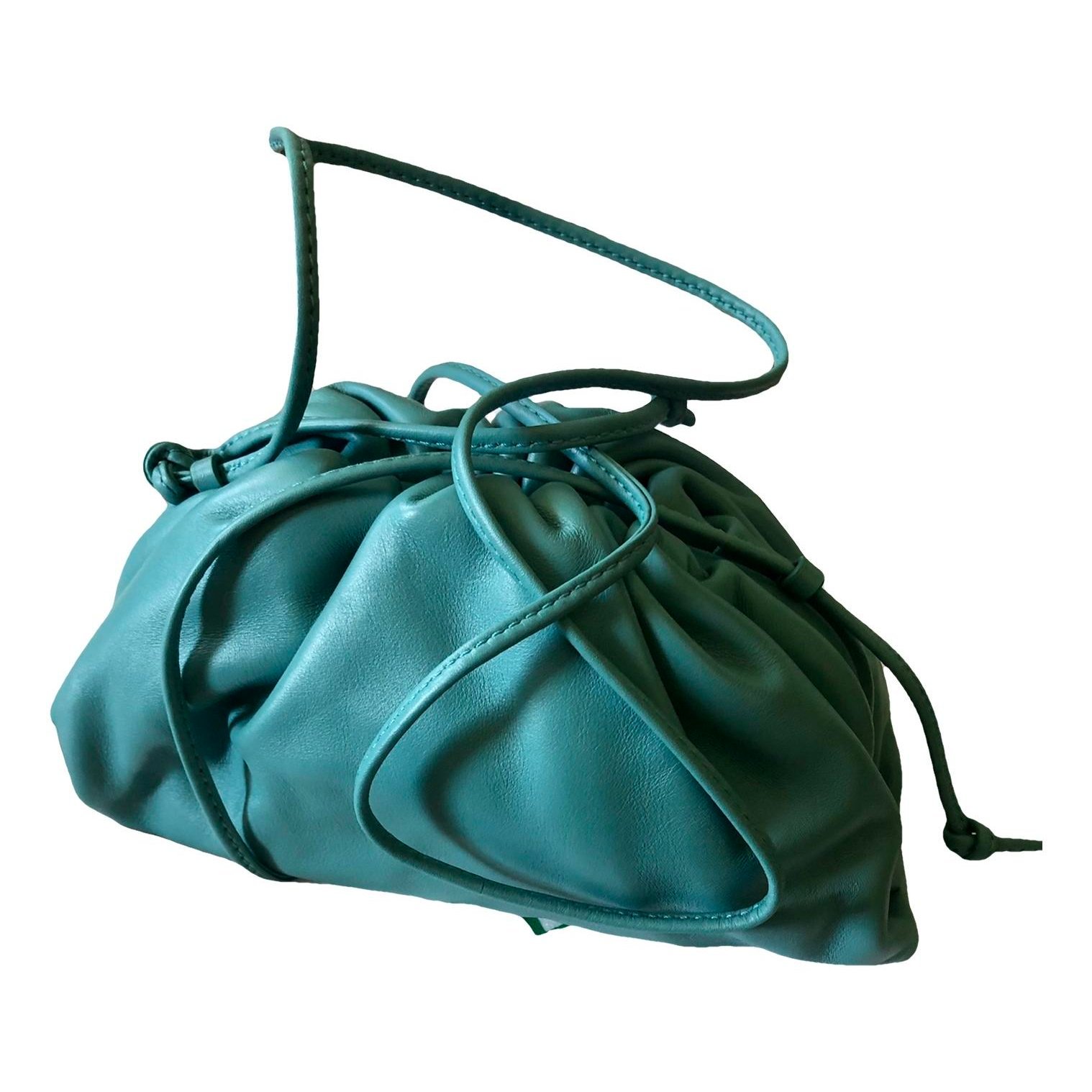 Pouch leather handbag