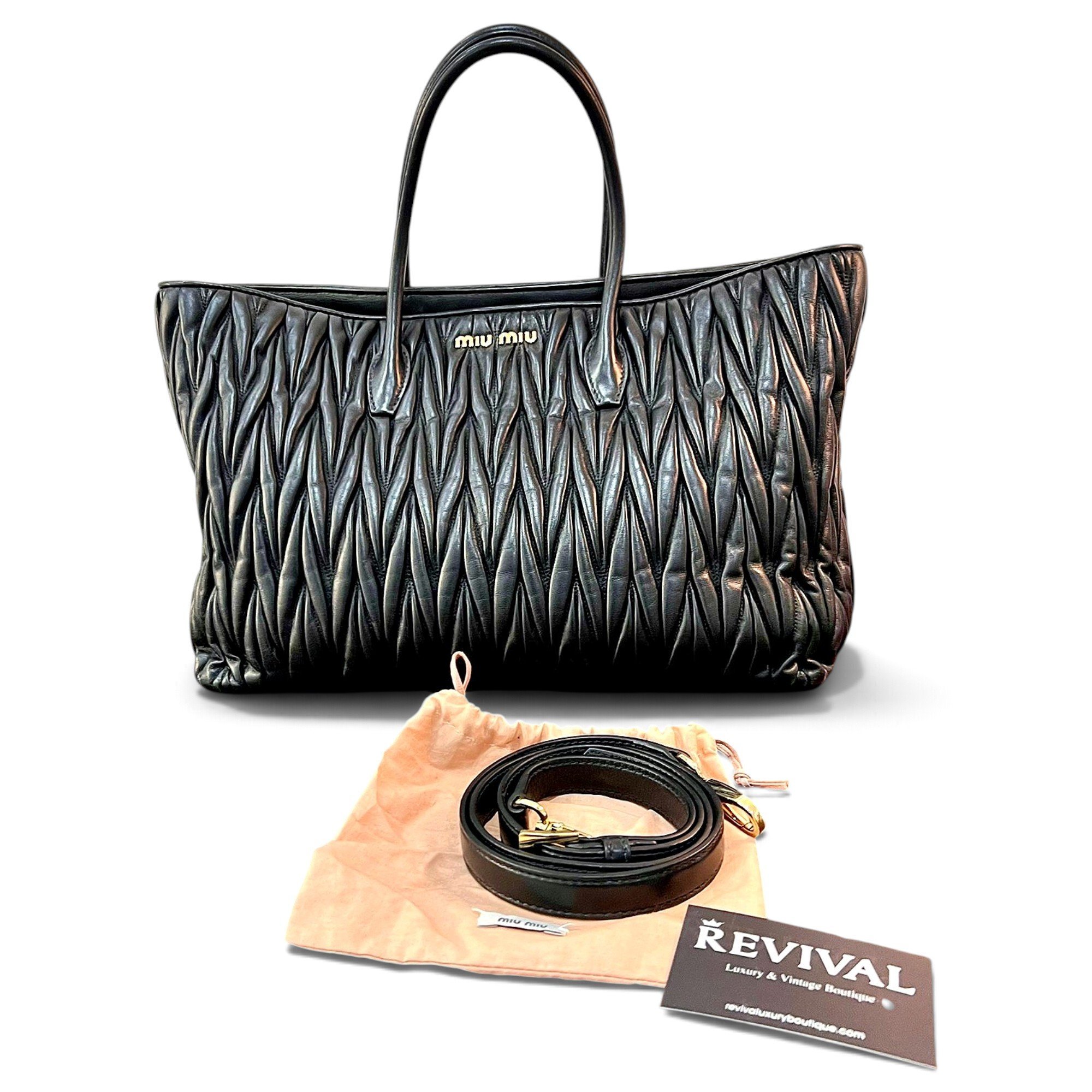 Miu Miu Matelassé leather handbag