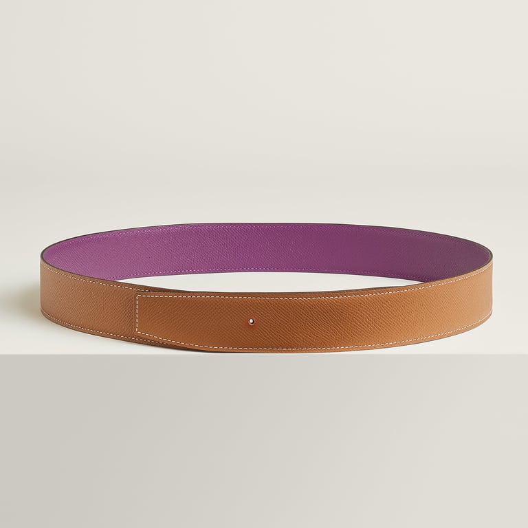 Reversible leather strap 38 mm