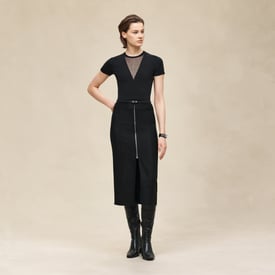 Cashmere short-sleeve sweater