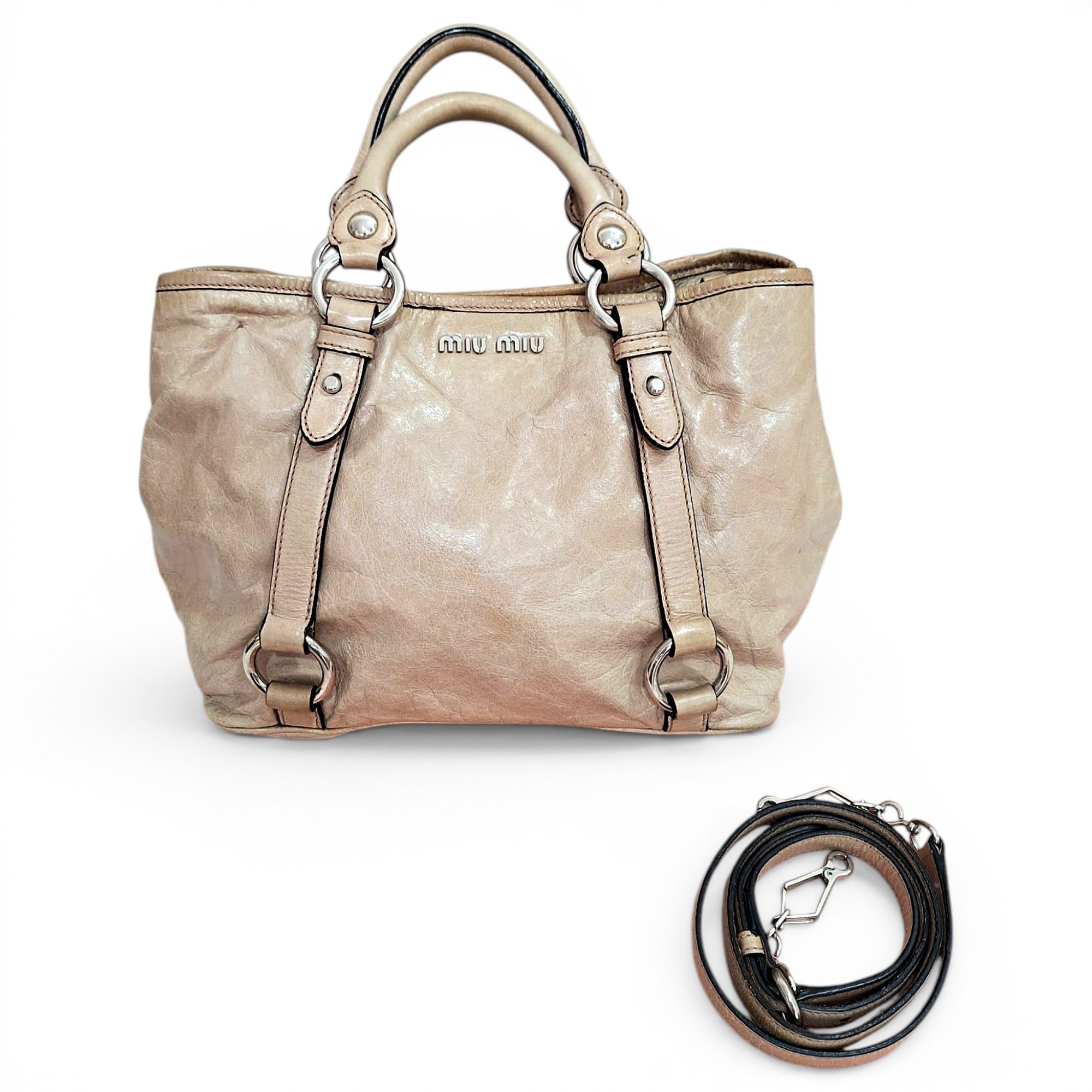 Vitello leather tote