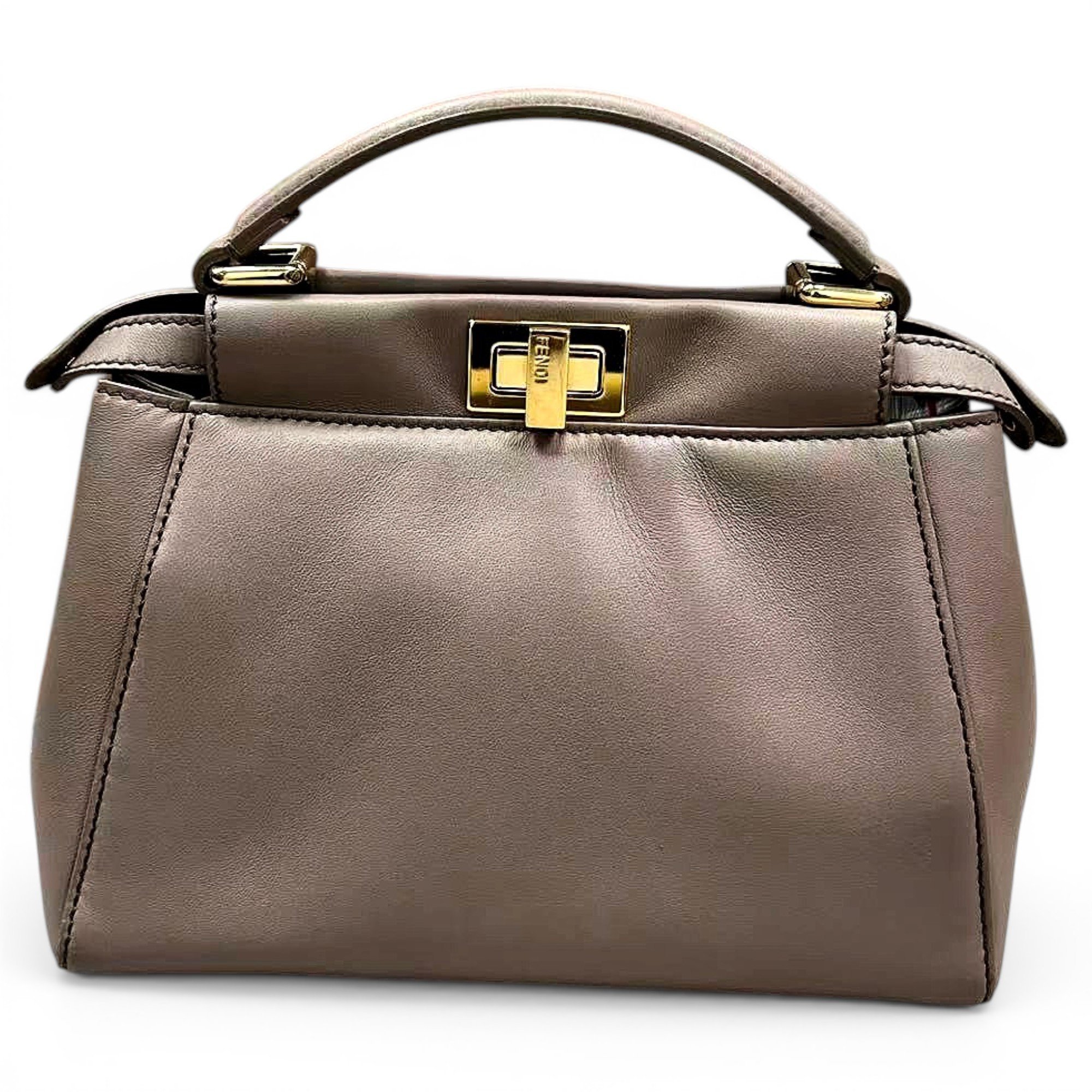 Peekaboo leather handbag