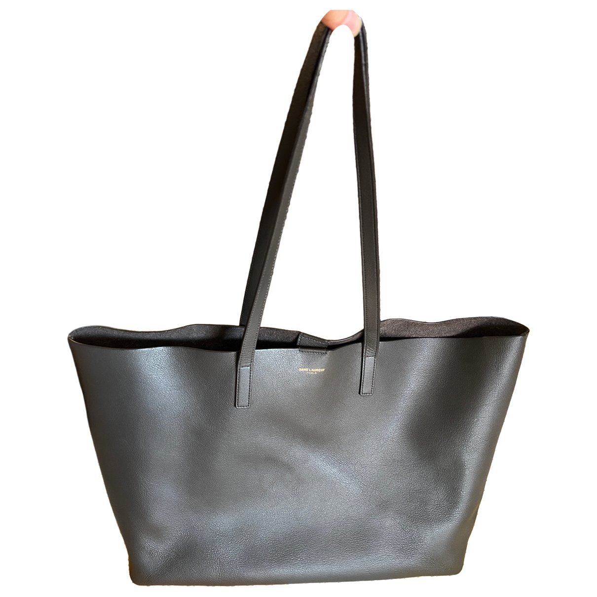 Shopping leather tote