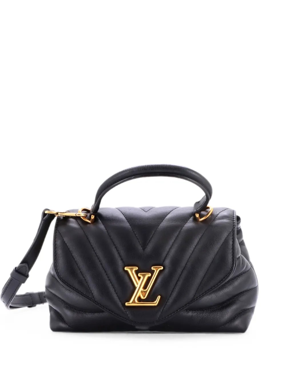 New Wave Hold Me Top Handle Bag Quilted Leather satchel
