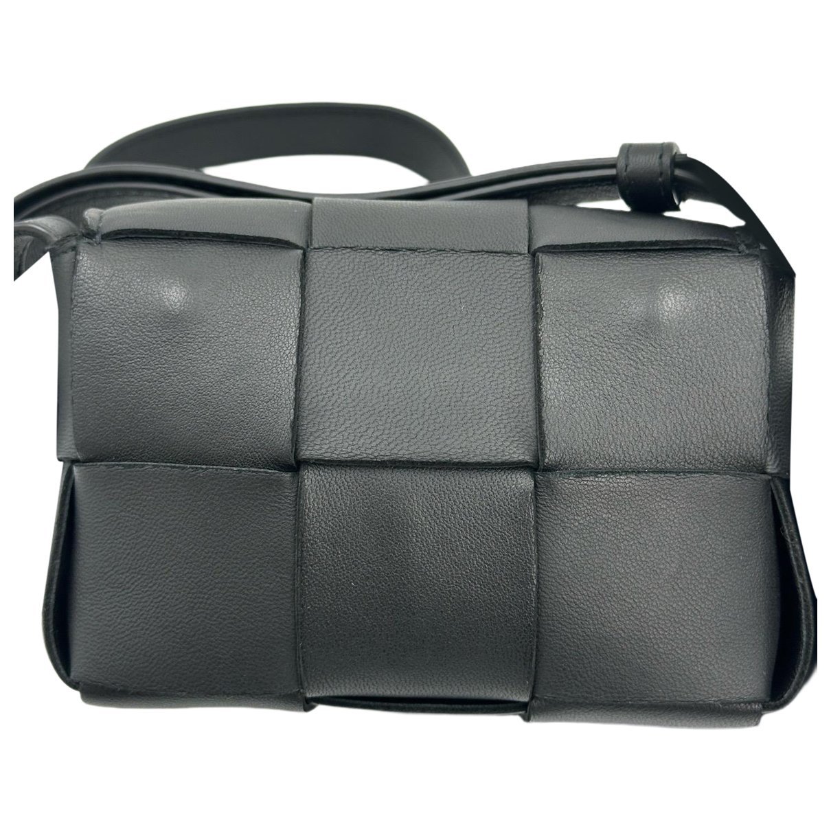 Cassette leather handbag